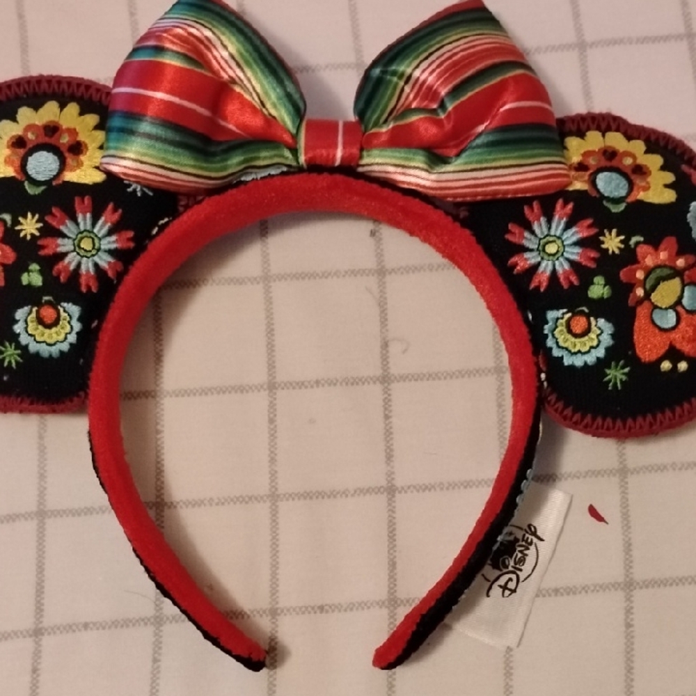 Disney EPCOT: Mexico Headband with Striped Bow